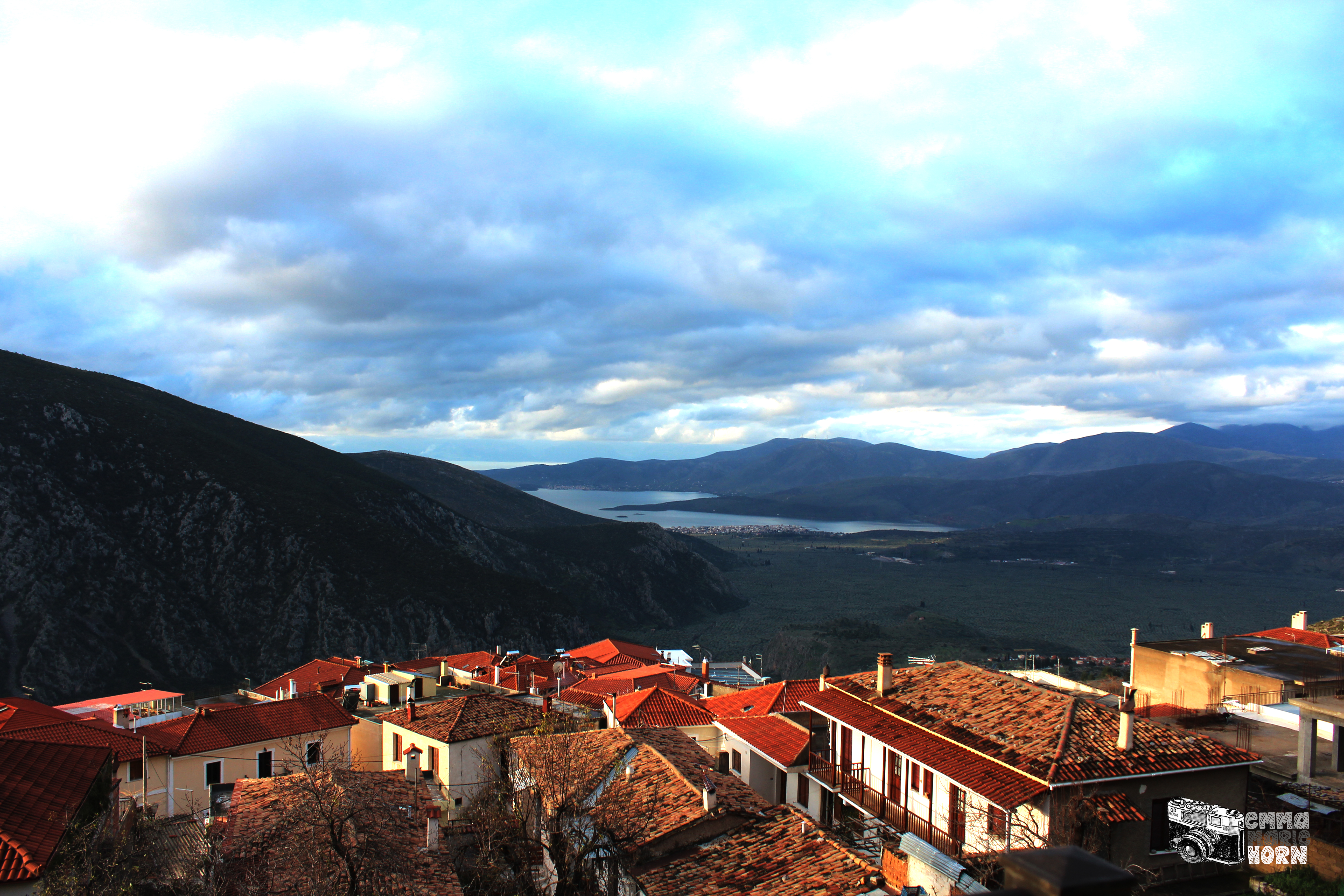 Emma Marie Horn Photography View from hostel window Delphi