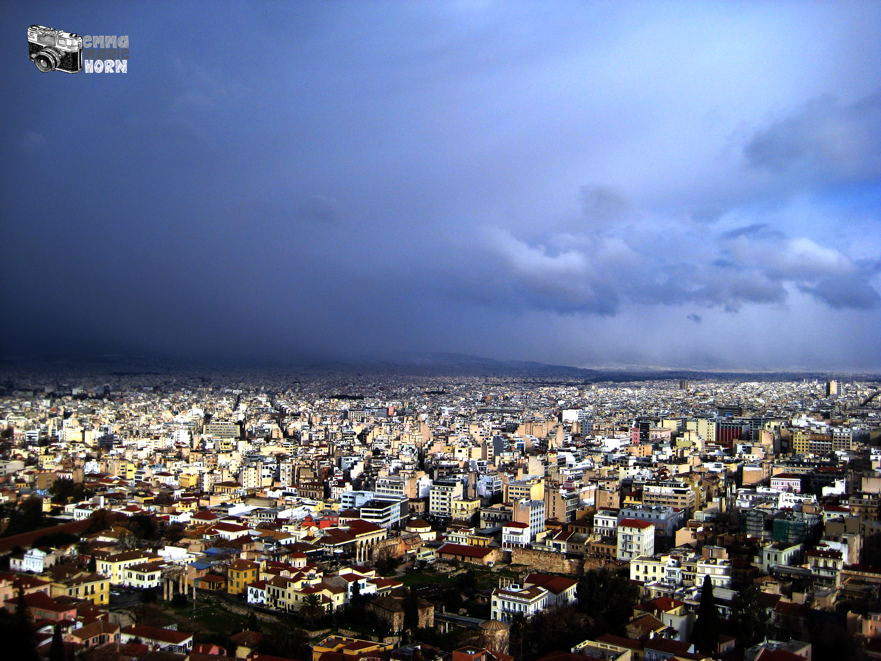 Emma Marie Horn Photography Athens seen from Lykavittos Hill