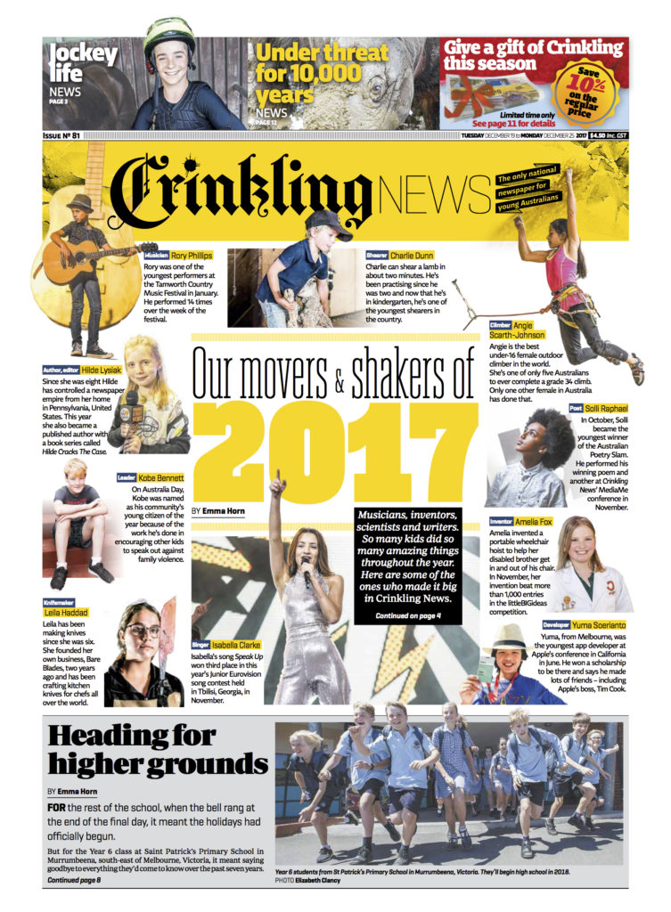 Crinkling News, edition 81