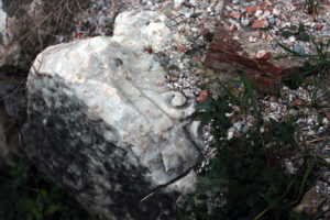 Greek foundation stones inside Iznik border walls. Photo: Emma Marie Horn